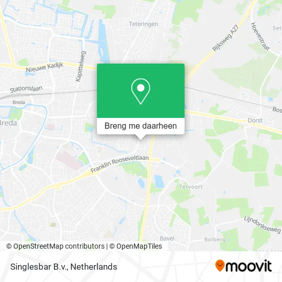 Singlesbar B.v. kaart
