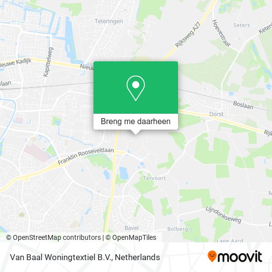 Van Baal Woningtextiel B.V. kaart