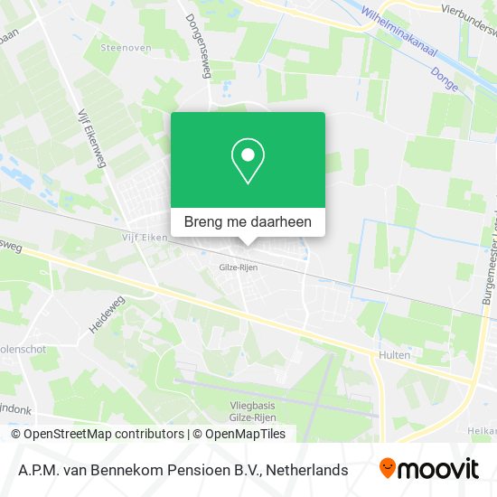 A.P.M. van Bennekom Pensioen B.V. kaart