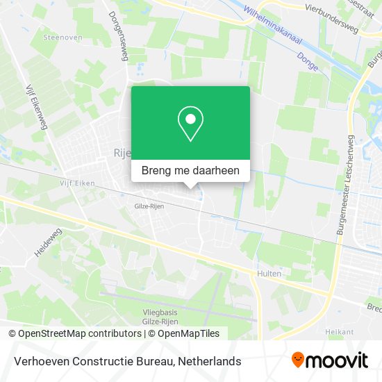 Verhoeven Constructie Bureau kaart