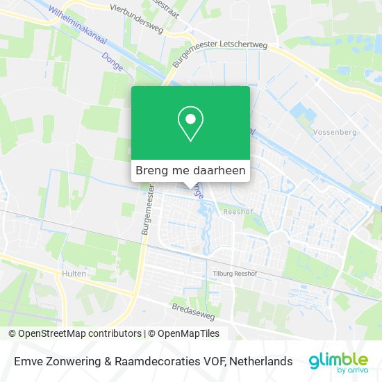 Emve Zonwering & Raamdecoraties VOF kaart