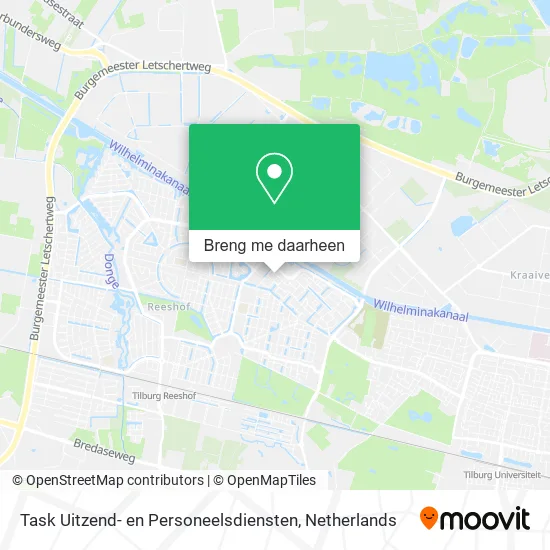 Task Uitzend- en Personeelsdiensten kaart