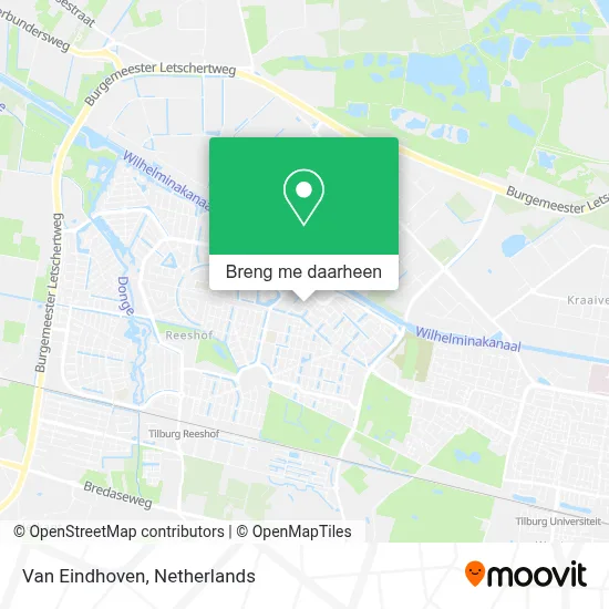 Van Eindhoven kaart