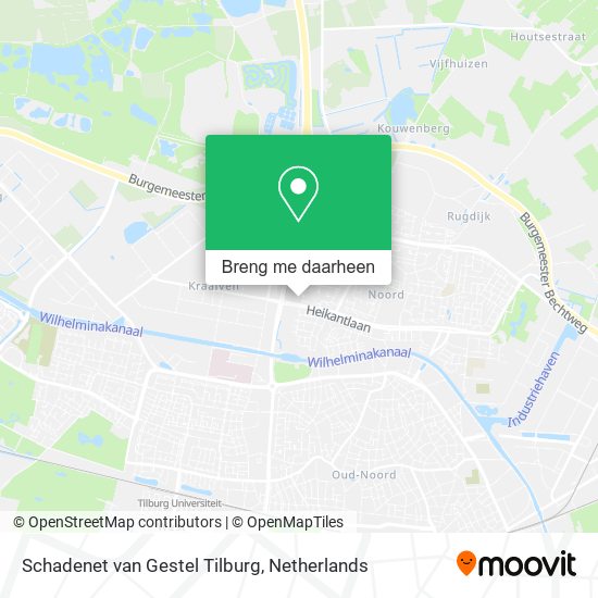 Schadenet van Gestel Tilburg kaart