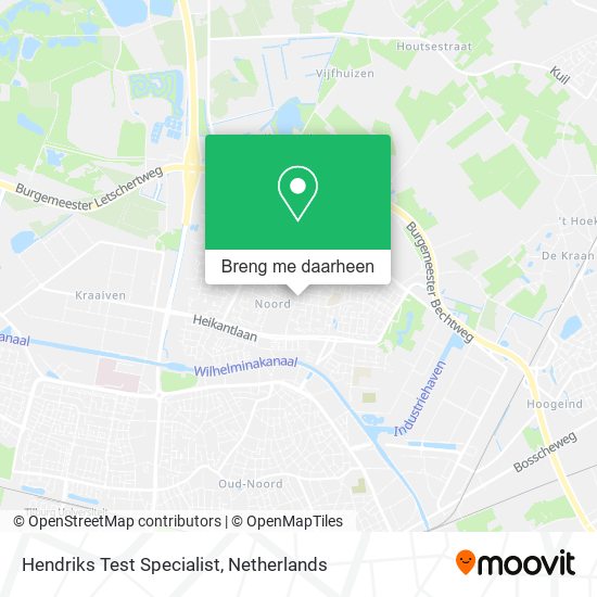 Hendriks Test Specialist kaart