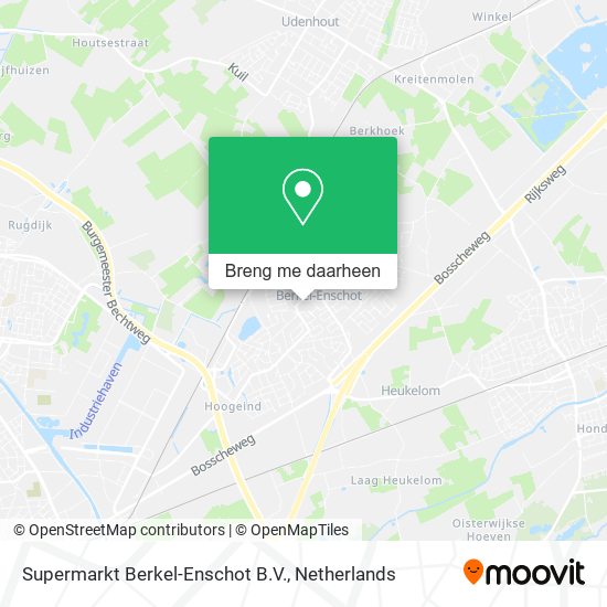 Supermarkt Berkel-Enschot B.V. kaart