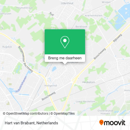 Hart van Brabant kaart