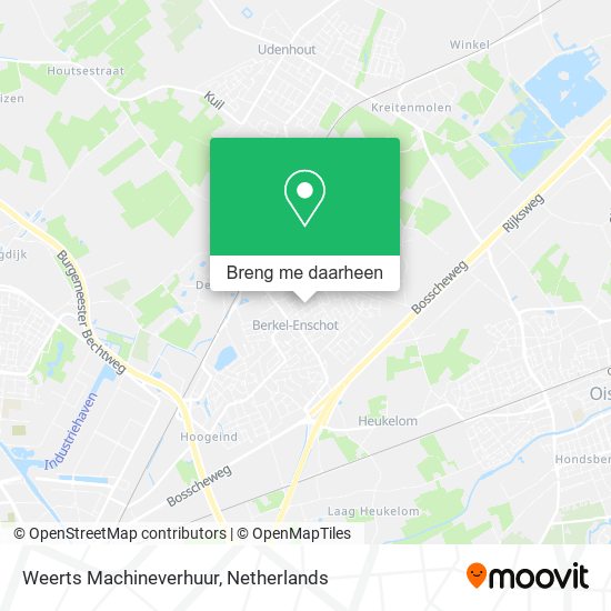 Weerts Machineverhuur kaart