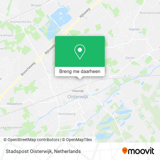 Stadspost Oisterwijk kaart