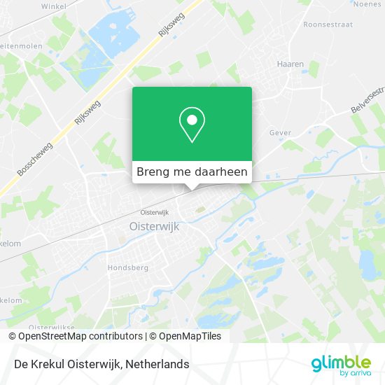 De Krekul Oisterwijk kaart