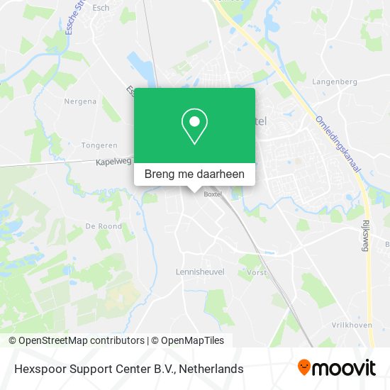 Hexspoor Support Center B.V. kaart