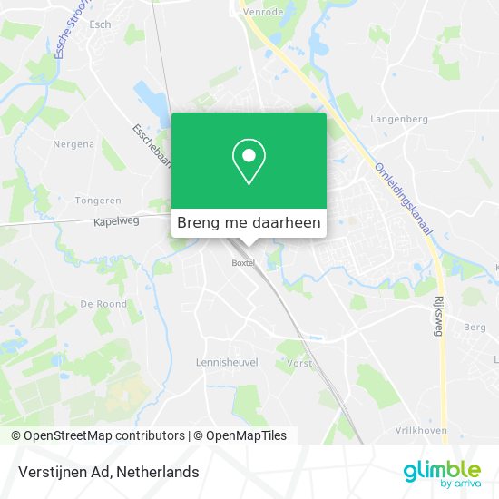 Verstijnen Ad kaart