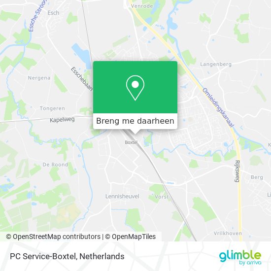 PC Service-Boxtel kaart