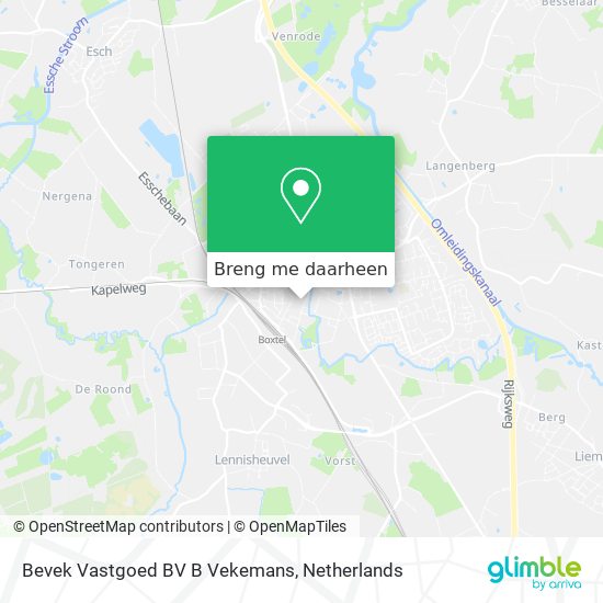 Bevek Vastgoed BV B Vekemans kaart