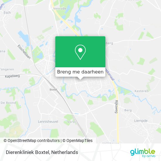 Dierenkliniek Boxtel kaart