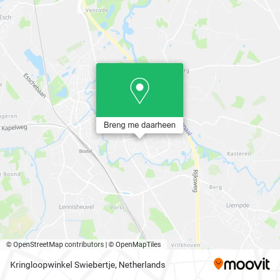Kringloopwinkel Swiebertje kaart