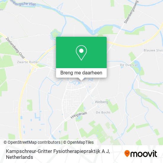 Kampschreur-Gritter Fysiotherapiepraktijk A J kaart