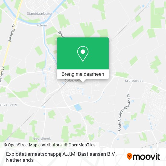 Exploitatiemaatschappij A.J.M. Bastiaansen B.V. kaart