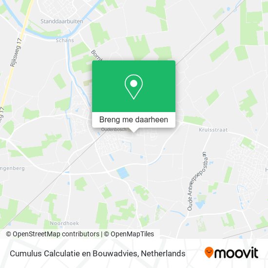 Cumulus Calculatie en Bouwadvies kaart