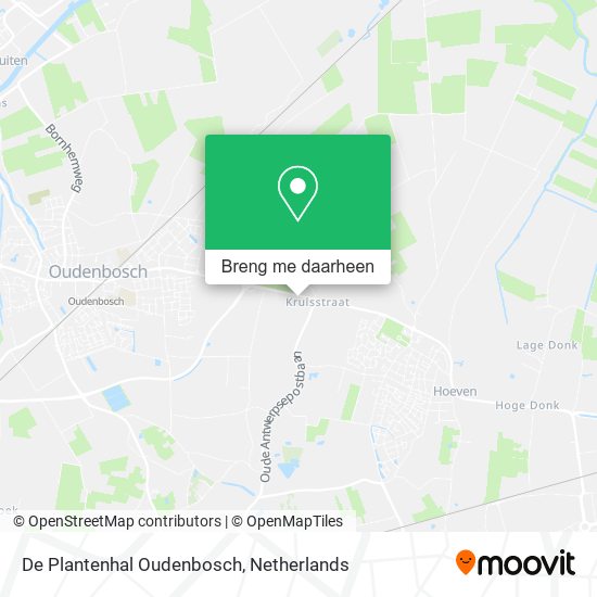 De Plantenhal Oudenbosch kaart