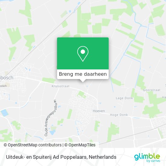 Uitdeuk- en Spuiterij Ad Poppelaars kaart