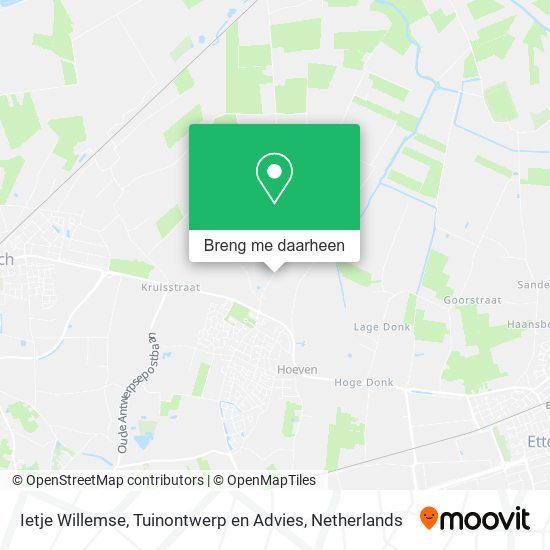 Ietje Willemse, Tuinontwerp en Advies kaart