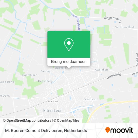 M. Boeren Cement Dekvloeren kaart