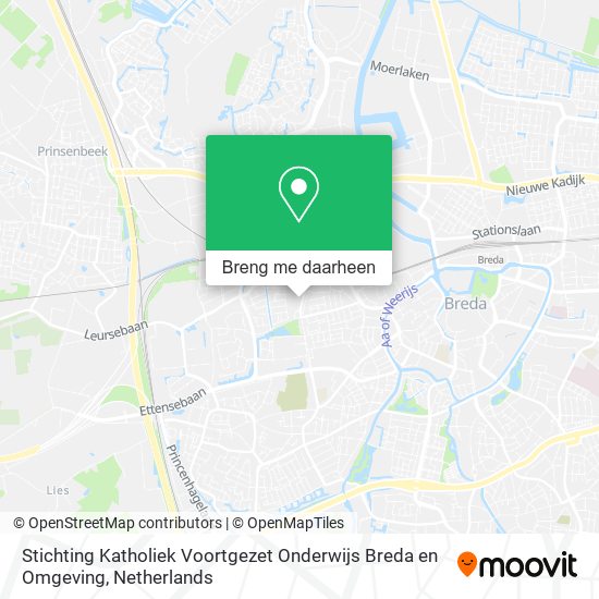 Stichting Katholiek Voortgezet Onderwijs Breda en Omgeving kaart