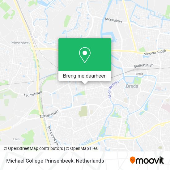 Michael College Prinsenbeek kaart