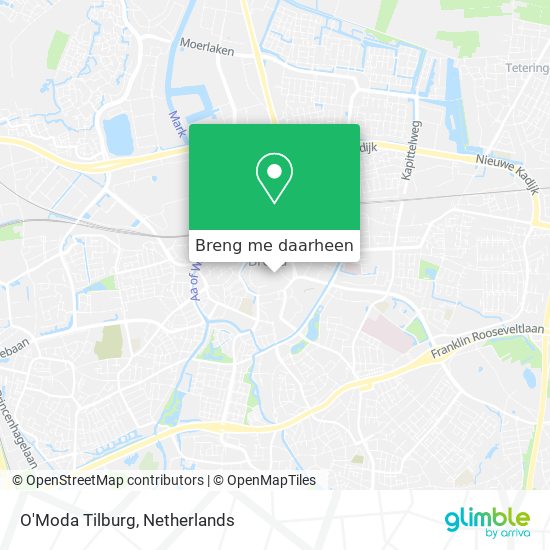 O'Moda Tilburg kaart