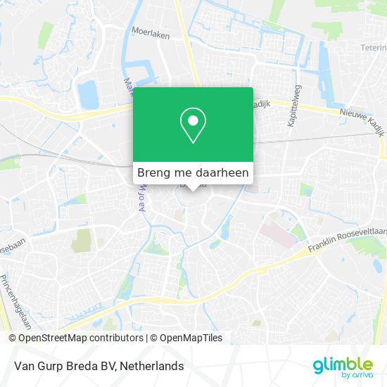 Van Gurp Breda BV kaart