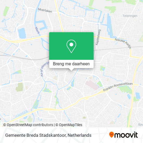 Gemeente Breda Stadskantoor kaart