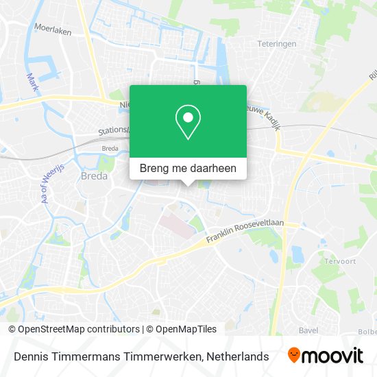Dennis Timmermans Timmerwerken kaart