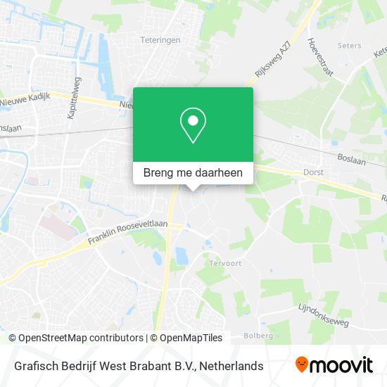 Grafisch Bedrijf West Brabant B.V. kaart