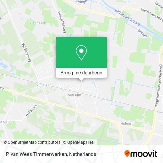 P. van Wees Timmerwerken kaart