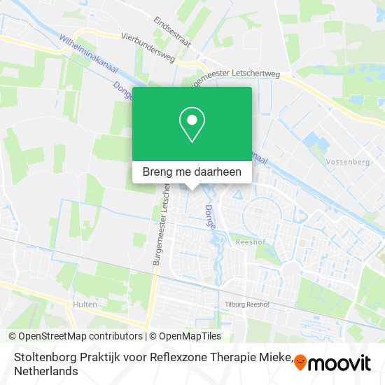 Stoltenborg Praktijk voor Reflexzone Therapie Mieke kaart