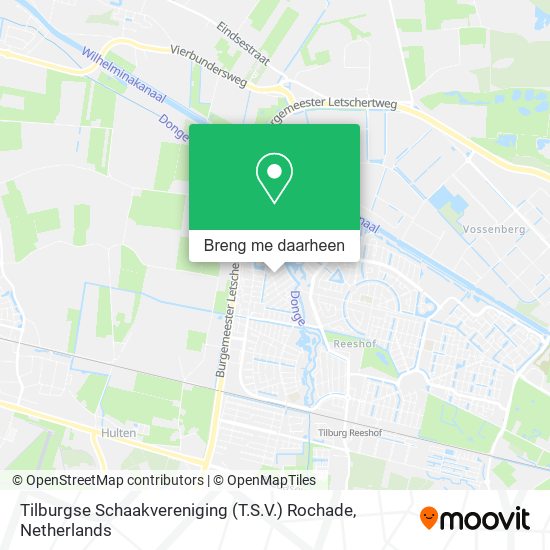 Tilburgse Schaakvereniging (T.S.V.) Rochade kaart