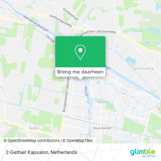 2-Gethair Kapsalon kaart