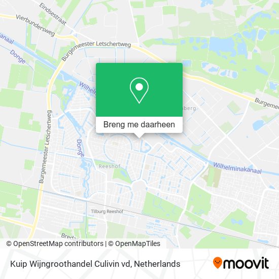 Kuip Wijngroothandel Culivin vd kaart