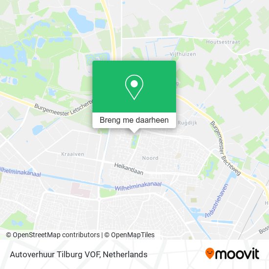 Autoverhuur Tilburg VOF kaart