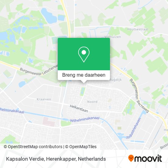 Kapsalon Verdie, Herenkapper kaart