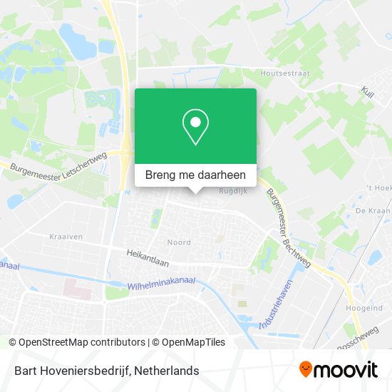 Bart Hoveniersbedrijf kaart