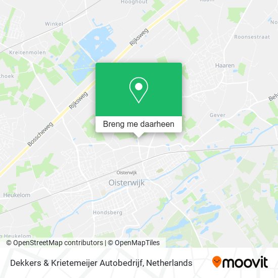 Dekkers & Krietemeijer Autobedrijf kaart