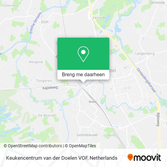 Keukencentrum van der Doelen VOF kaart