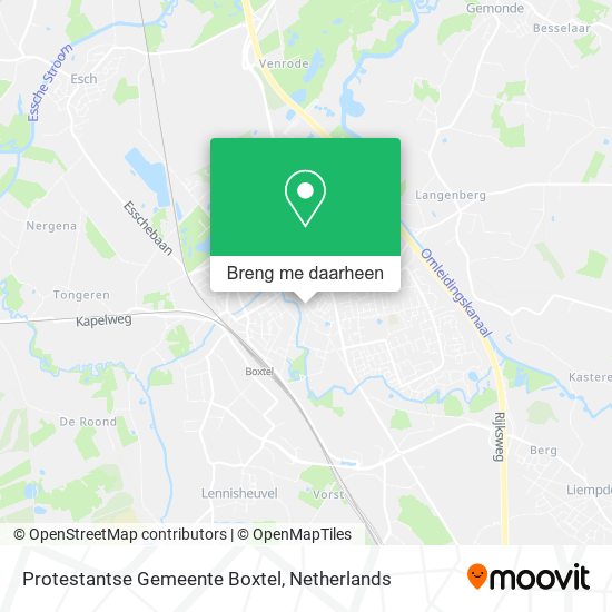 Protestantse Gemeente Boxtel kaart