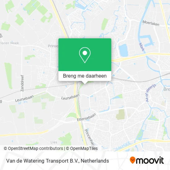 Van de Watering Transport B.V. kaart