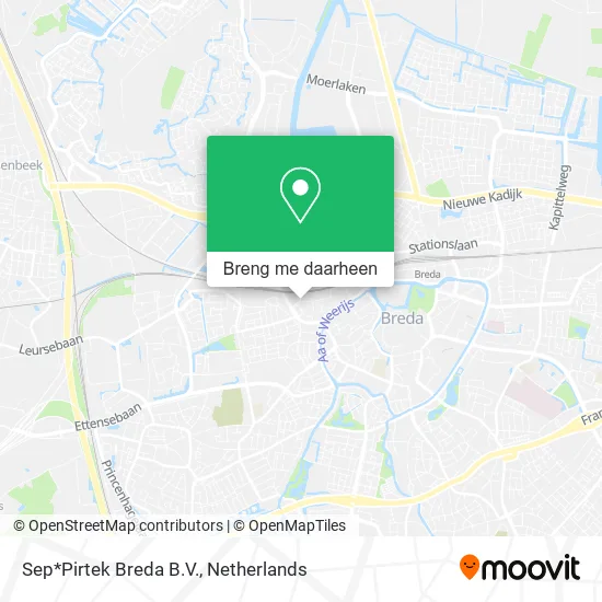 Sep*Pirtek Breda B.V. kaart