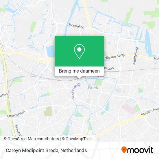 Careyn Medipoint Breda kaart