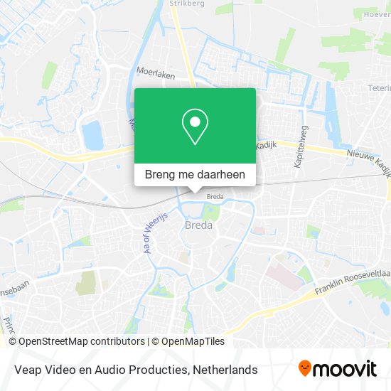 Veap Video en Audio Producties kaart
