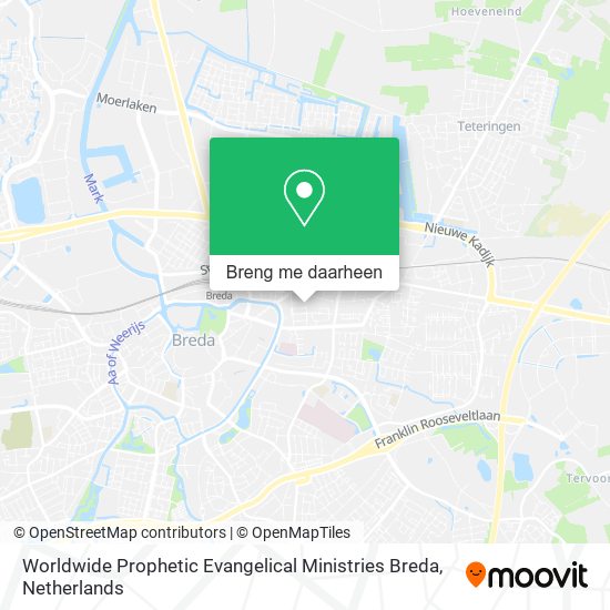 Worldwide Prophetic Evangelical Ministries Breda kaart